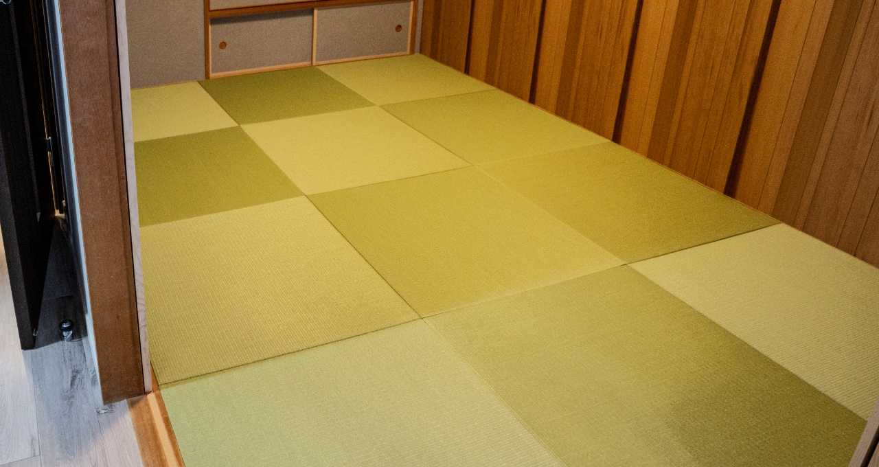 琉球畳にリフォームした部屋の画像